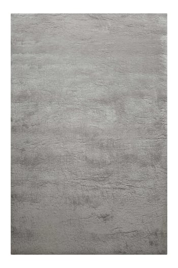 Lulu - Tappeto a pelo lungo, morbido e felpato, grigio chiaro  110x170