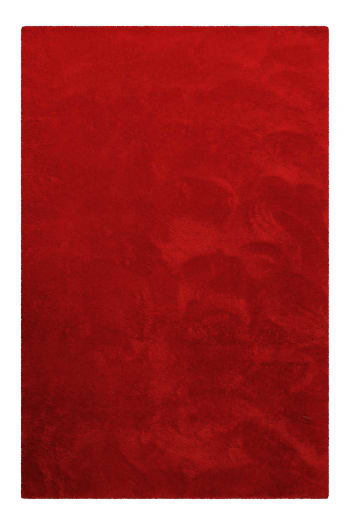 Palace - Tapis Shaggy à poils longs - rouge sombre