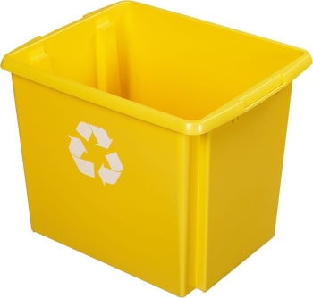 Boite de recyclage nesta box 45 litres jaune
