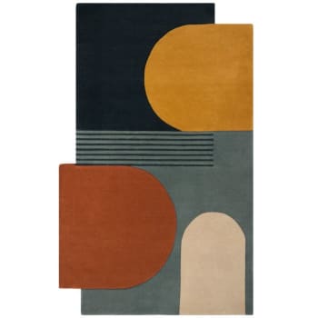 Losange - Tapis de salon forme originale multicolore Abstract 200 x 290
