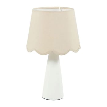 Lampe céramique Blanc