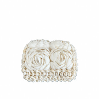 Appendiabiti decorativo in macramè con conchiglia, 68 cm