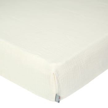 Housse de matelas polyester matelassé Nuage ép 16 cm 90x200 cm