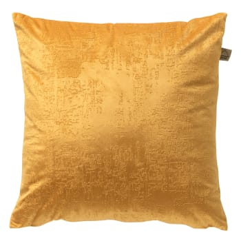 Housse De Coussin Carrée My Little Box – Beige Et Vert, 100% Coton, Neuve