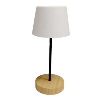 Wildy - Lanterna LED Portatile Ricaricabile Con Manico In Corda, Bianco Caldo/Freddo, IP44, 23 Cm