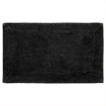 Nuanco - Tapis doux & épais de bain ou d'intérieur Noir 50x80 cm