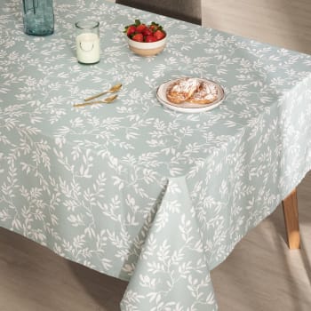 Nappe ovale gris perle en à motifs 150x230 MUZIKO