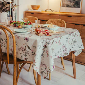 Tovaglia in cotone rettangolare per tavolo piccolo, grande, resistente alla  polvere, resistente all'acqua, decorazione per la cucina e la cena