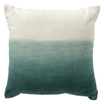 Coussin - vert en coton 45x45 cm avec un motif mixte