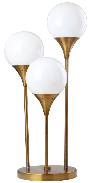Ernestina - Lámpara de mesa de metal, oro