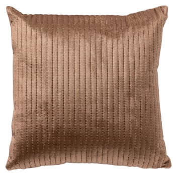 Housse de coussin tissé terracotta et écru 40x40 CATTORI | Maisons du Monde