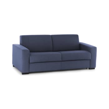 Selene - Divano fisso 2 posti in tessuto blu 140x95h90 cm