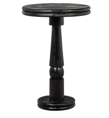 Kolby - Table de bar ronde noire D70