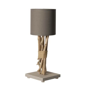 FAGOT - Lampe de chevet en bois gris