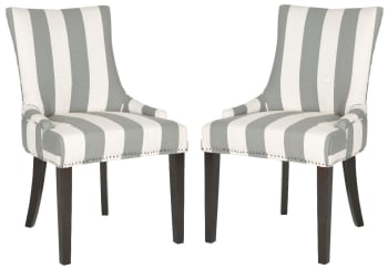 Marcelina - Chaises de salle à manger Bois de bouleau en gris, 65 X 55 X 90 cm