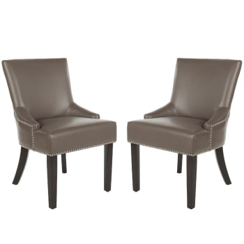 Luanne - Chaises de salle à manger Bois de bouleau en gris, 55 X 65 X 90 cm