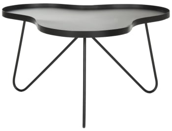 Lurana - Tables basses Le fer en Noir, 70 X 80 X 40 cm