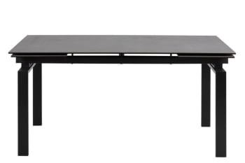 Hilda - Table de salle à manger rectangulaire extensible en céramique L160/240