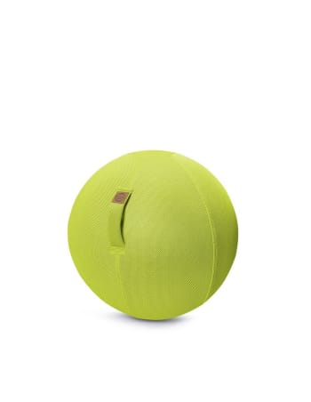 Jumbo celeste - Balle d'assise gonflable 55cm enveloppe tissu mesh vert
