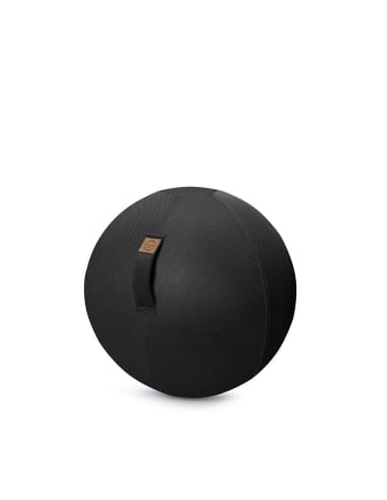 Jumbo celeste - Balle d'assise gonflable 55cm enveloppe tissu mesh noir