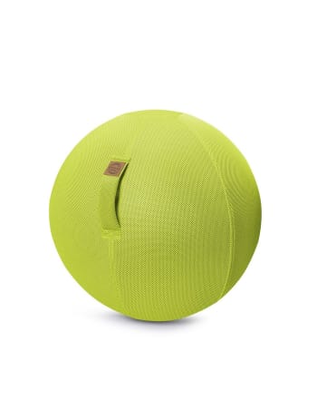 Jumbo celeste - Balle d'assise gonflable 75cm enveloppe tissu mesh vert