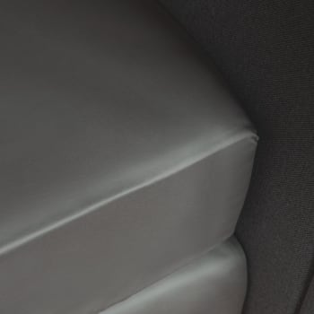 Trianon - Drap housse satin gris foncé 160x200 cm