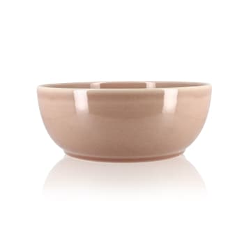 Poke bowl - Assiette poké bowl en grès rose 18cm