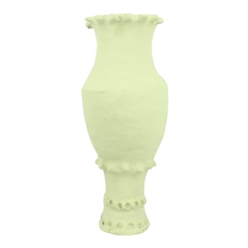 Menia - Vase en papier maché vert