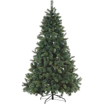 Albero Di Natale Artificiale HOMCOM 180 Cm - Decorato Con Pigne, 1443 Rami, Ignifugo, Base In Metallo