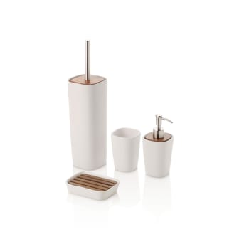 Naturel Savona Meuble et vasque salle de bain strié 98x43x44.8, Chêne