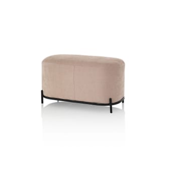 Set di 2 pouf DARINA colore rosa - Konte Design