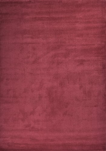 MEMPHIS - Tappeto monocolore a pelo corto - rosso - 80x150 cm