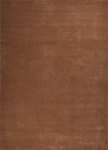 MEMPHIS - Tapis uni à poils ras - marron - 120x160 cm