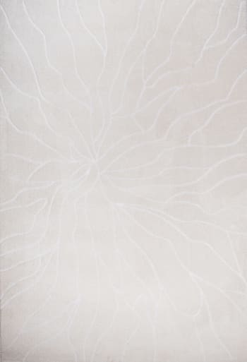 MEMPHIS - Tapis géométrique à poils ras - crème - 160x230 cm