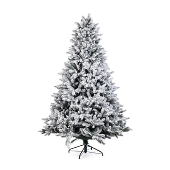 HOMCOM Albero di Natale Alto 195cm Realistico con Pigne Decorative