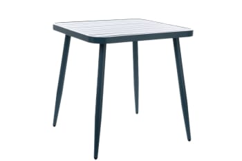 Coquelicot - Table de jardin carrée en aluminium L75