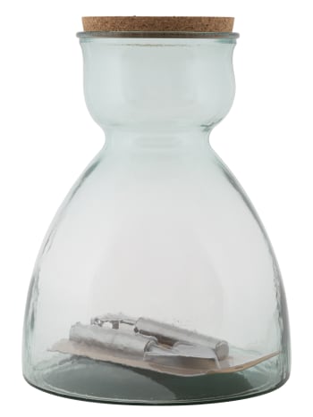 GARDEN - Vaso in vetro riciclato trasparente Ø cm 27x34
