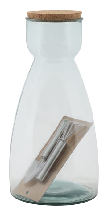 GARDEN - Vaso in vetro riciclato trasparente Ø cm 21,5x43,5