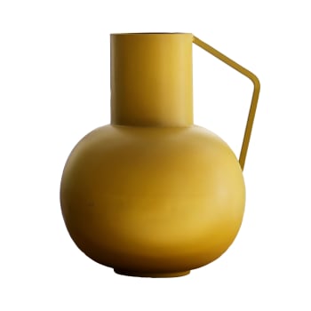 BELLEZZA - Vase en métal jaune