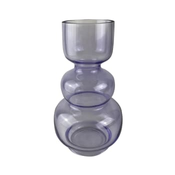 LIMONE - Vase en verre violet
