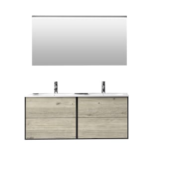 Mobile bagno per lavatrice da incasso bianco 70x70x190 cm