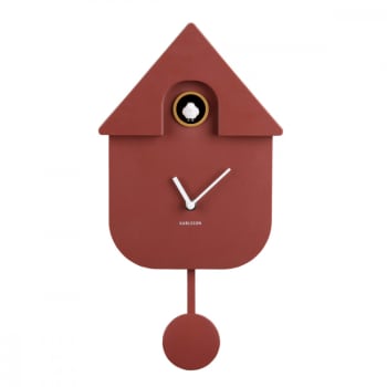 Coucou - Horloge coucou moderne plastique rouge