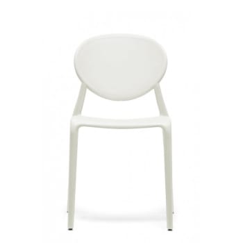 Gio - Chaise design en plastique blanc