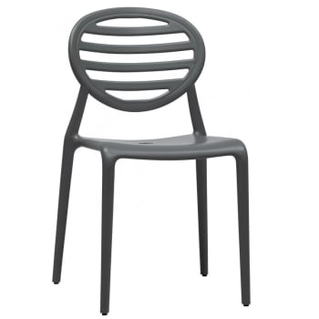 Top gio - Chaise design en plastique gris