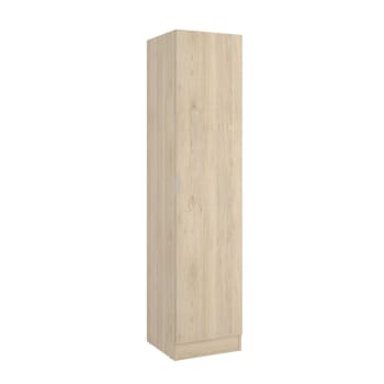 Cusna - Armoire polyvalente 1 porte effet bois beige 40x52 cm