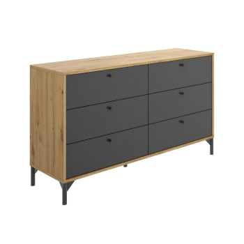 Mobile Ingresso Comò Cassettiera Moderna Credenza 10 Cassetti 140 X 121