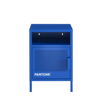 Pantone - Table de chevet   métal bleu électrique 40cm