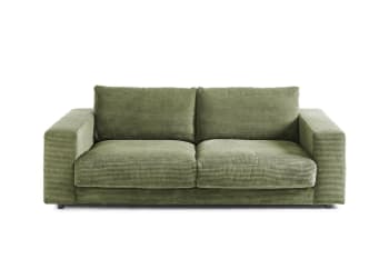 MADELINE - 2-Sitzer Sofa aus Cord, grün