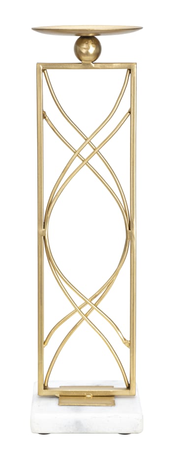 Fink Corona - Portacandela In Metallo Nichelato Lucido A Specchio, Diametro 36 Cm, Per Candele Comuni, Giochi D'Ombra