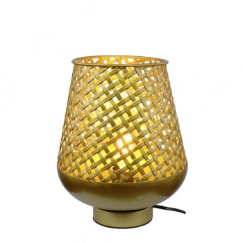 Tanis - Lampe en métal coloris doré